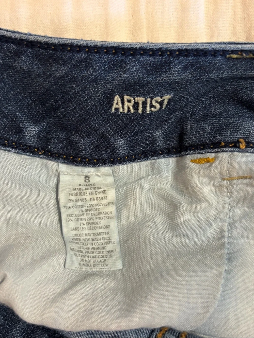 American Eagle Outfitters “Artist” Distressed Blue Denim Cutoff Shorts
